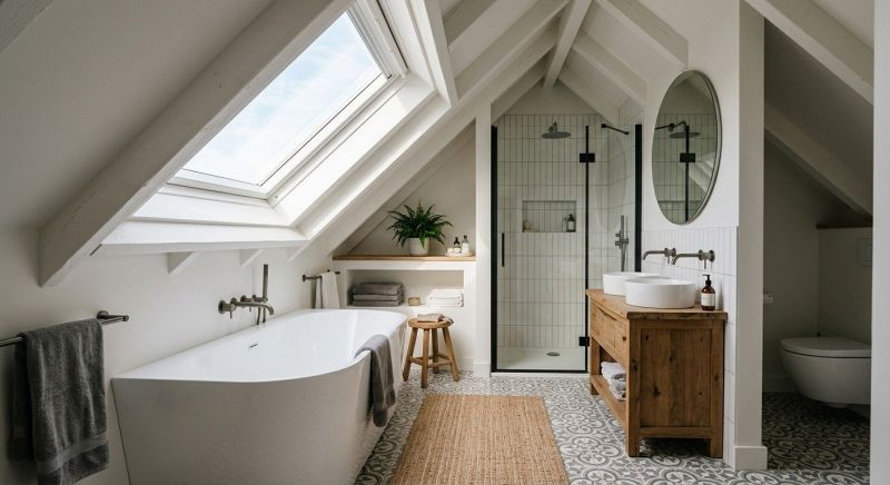 Attic Bathroom Remodeling in Gaston County, NC