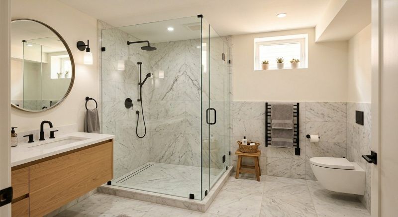 Basement Bathroom Remodeling in Gaston County, NC